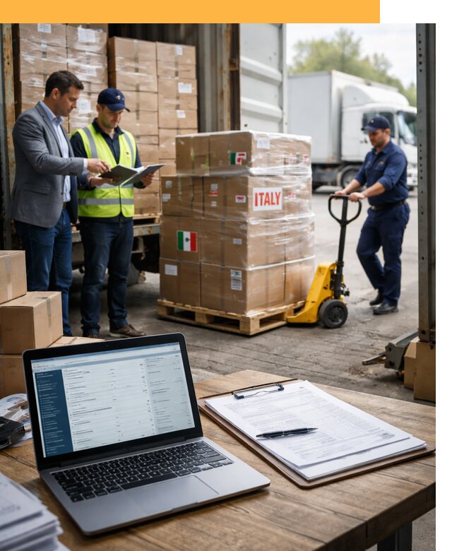 Доставка грузов из Италии: морские и авиаперевозки от 19042