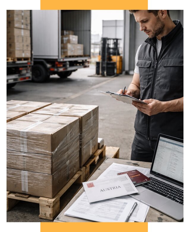 Доставка в Австрию от 68764 р. Логистика и экспорт СетСервис-Рвд