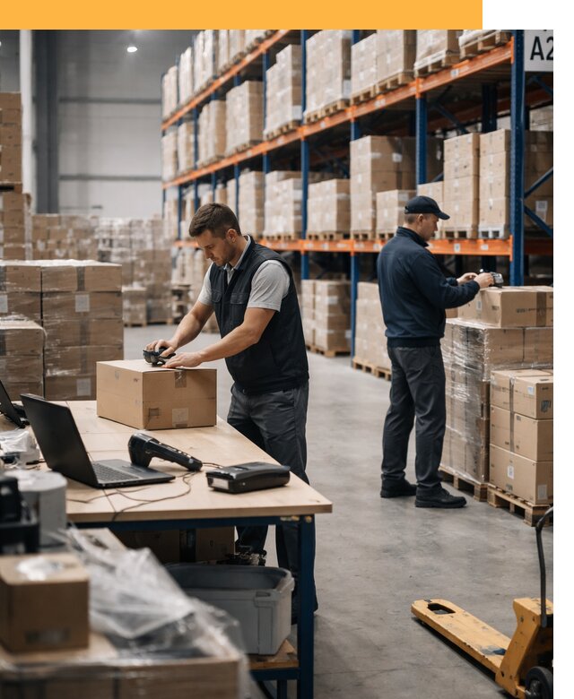 Склад консолидации в Европе: хранение, сортировка от 6876